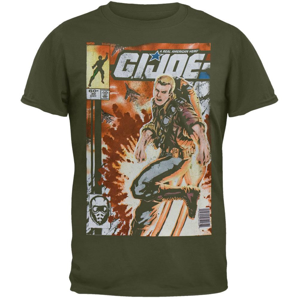 G.I. Joe - Jet Pack Joe Soft T-Shirt Men's T-Shirts G.I. Joe 2XL Green 
