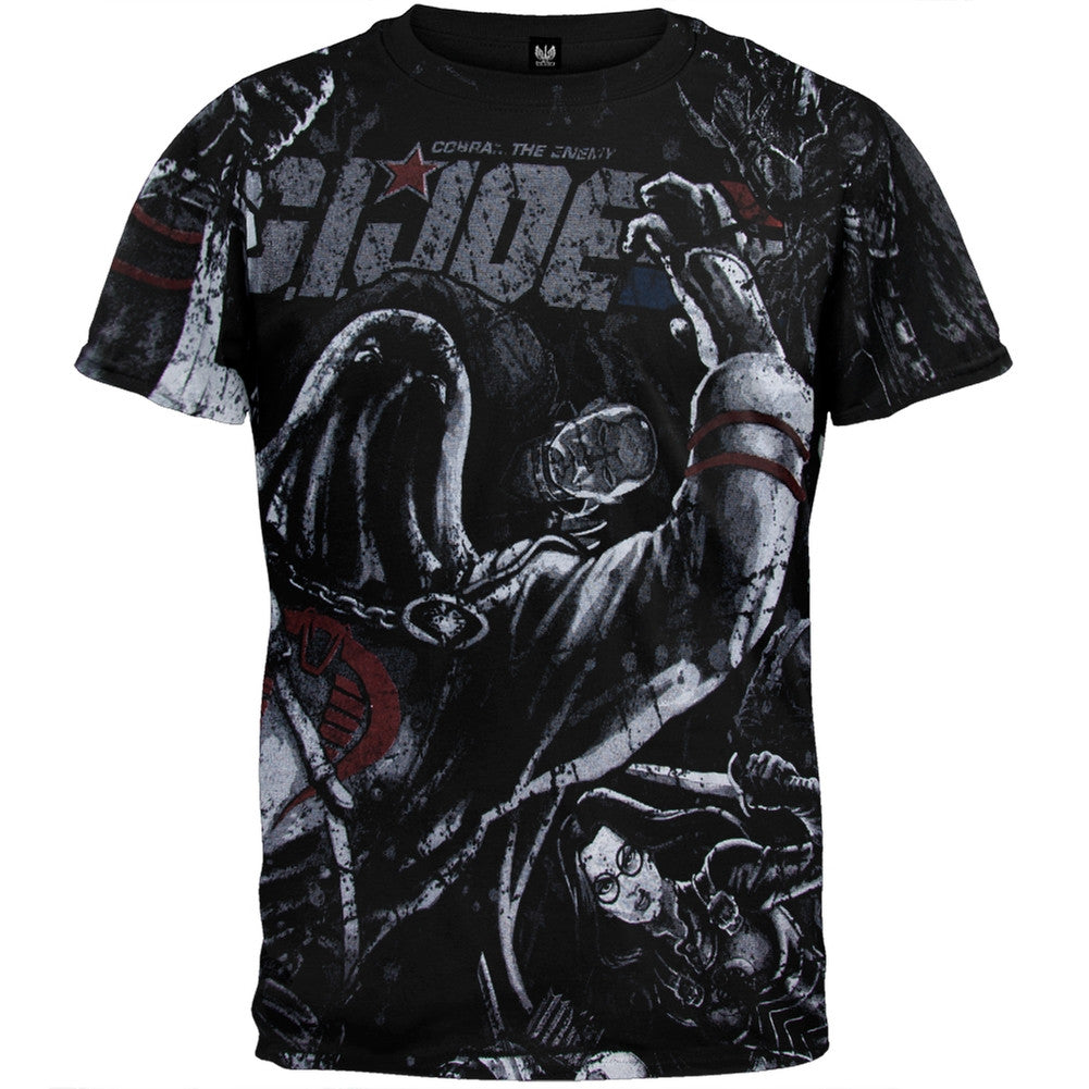 G.I. Joe - Cobra Attacks All-Over T-Shirt Men's T-Shirts G.I. Joe MD Black