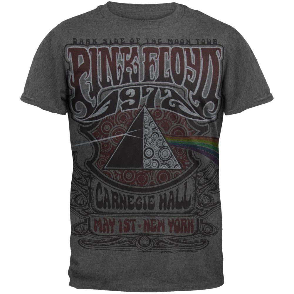 Pink Floyd - Carnegie Hall Soft T-Shirt Men's T-Shirts Pink Floyd MD Grey 