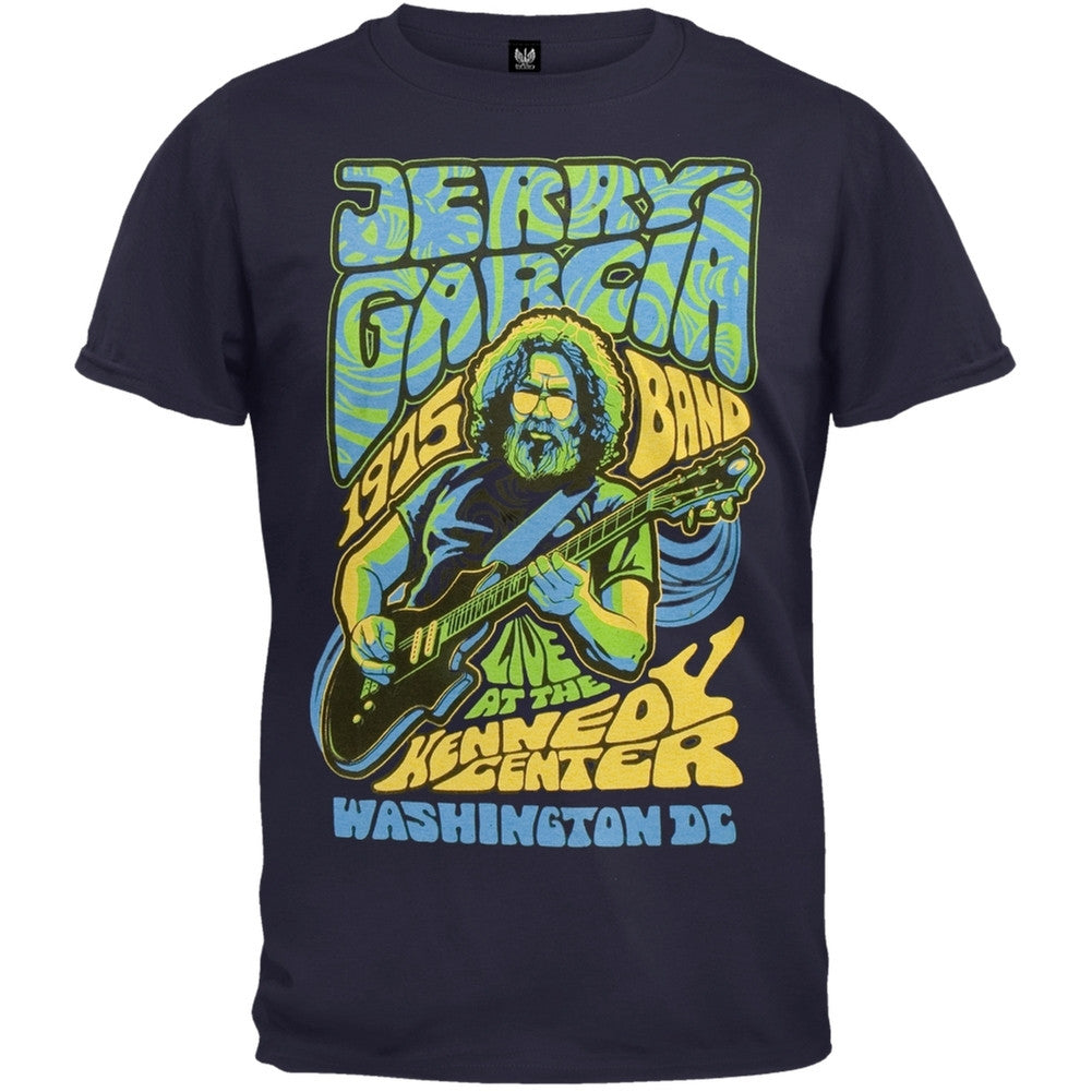 Jerry Garcia - Poster Soft T-Shirt Men's T-Shirts Jerry Garcia MD Dark Blue