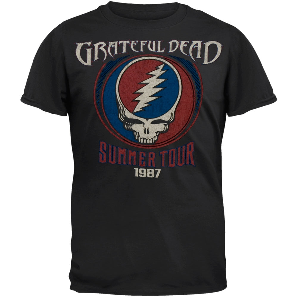 Grateful Dead - Summer 87 T-Shirt Youth T-Shirts Old Glory Black MD 