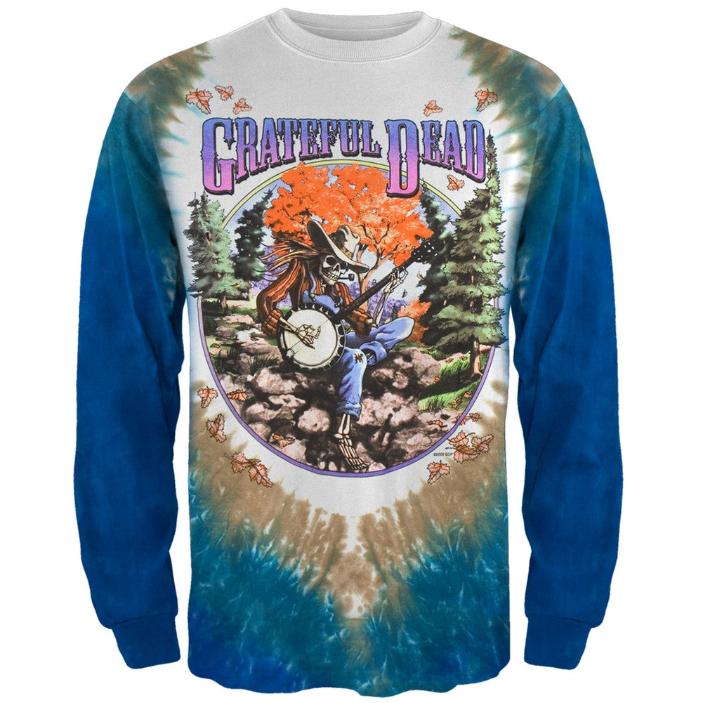 Grateful Dead - Banjo Tie Dye Long Sleeve T-Shirt Men's Long Sleeves Grateful Dead LG Multi 