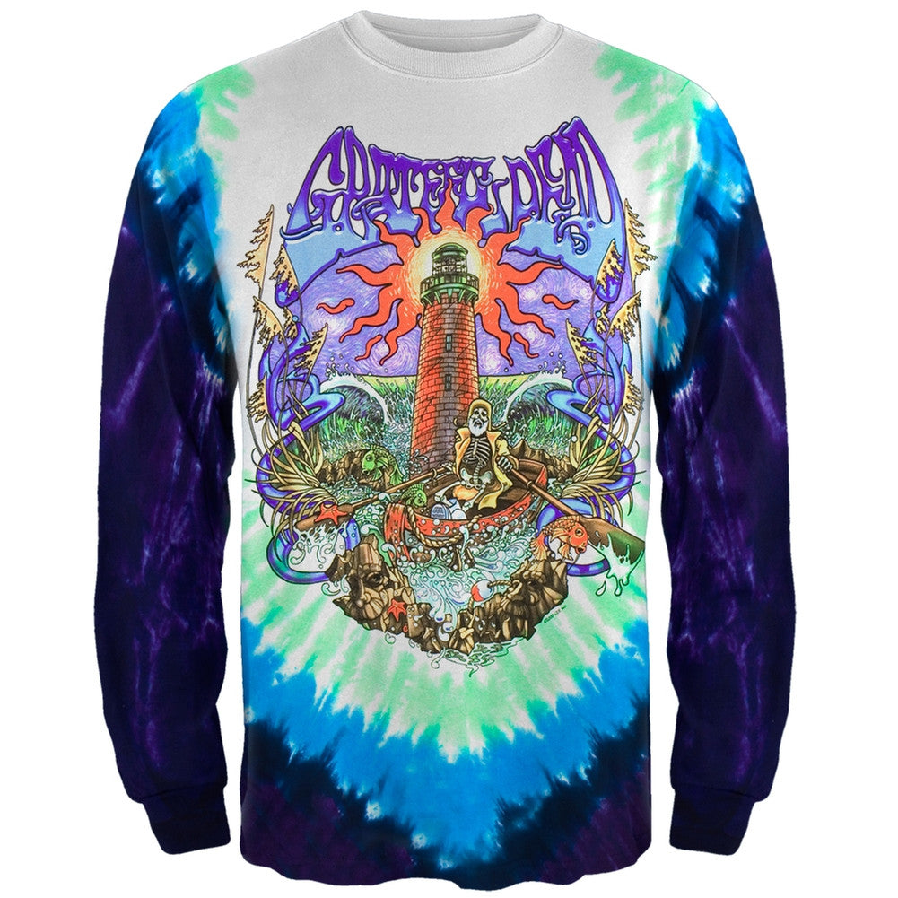 Grateful Dead - Watch Tower Tie Dye Long Sleeve T-Shirt Men's Long Sleeves Grateful Dead MD Multi 