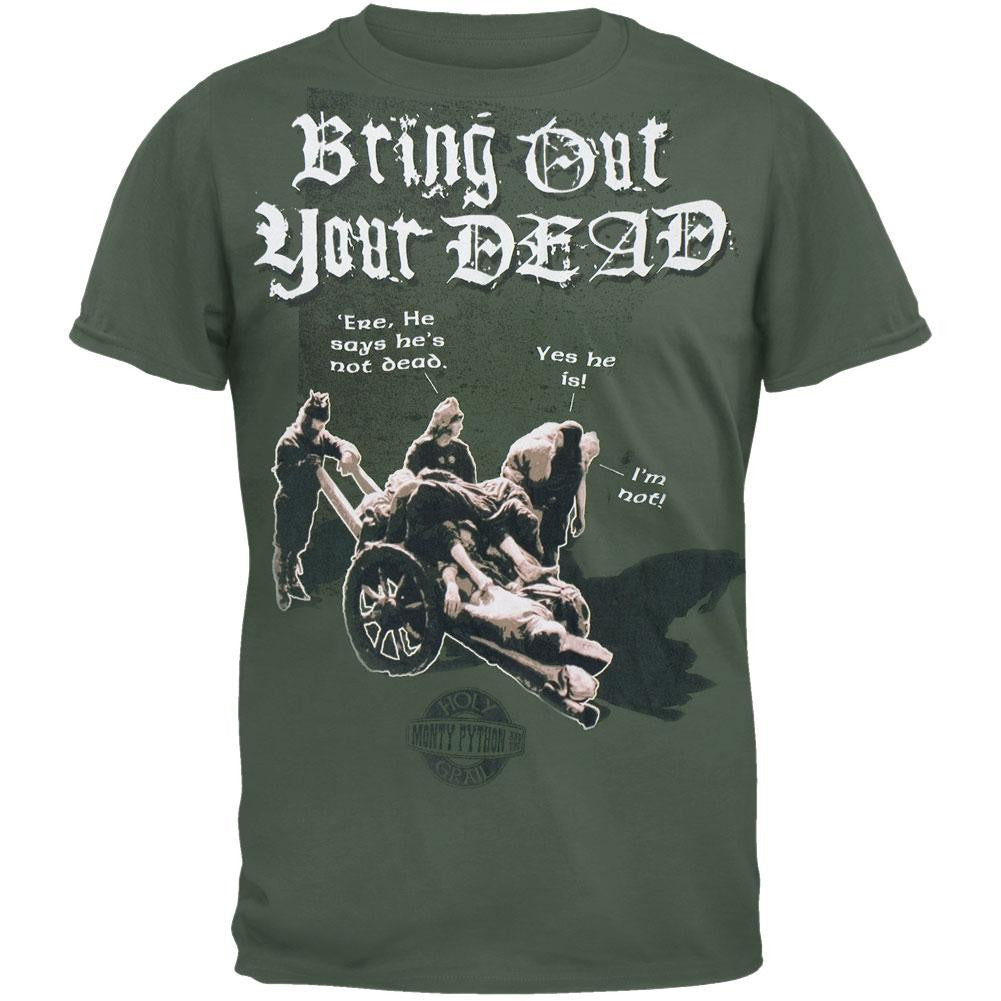 Monty Python - Bring Out Your Dead T-Shirt Men's T-Shirts Monty Python MD Green 