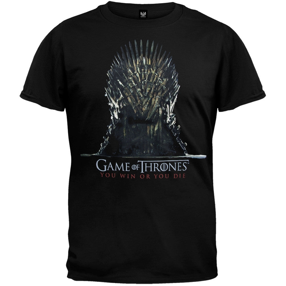 Game Of Thrones - Empty Soft T-Shirt Men's T-Shirts Game of Thrones SM Black 