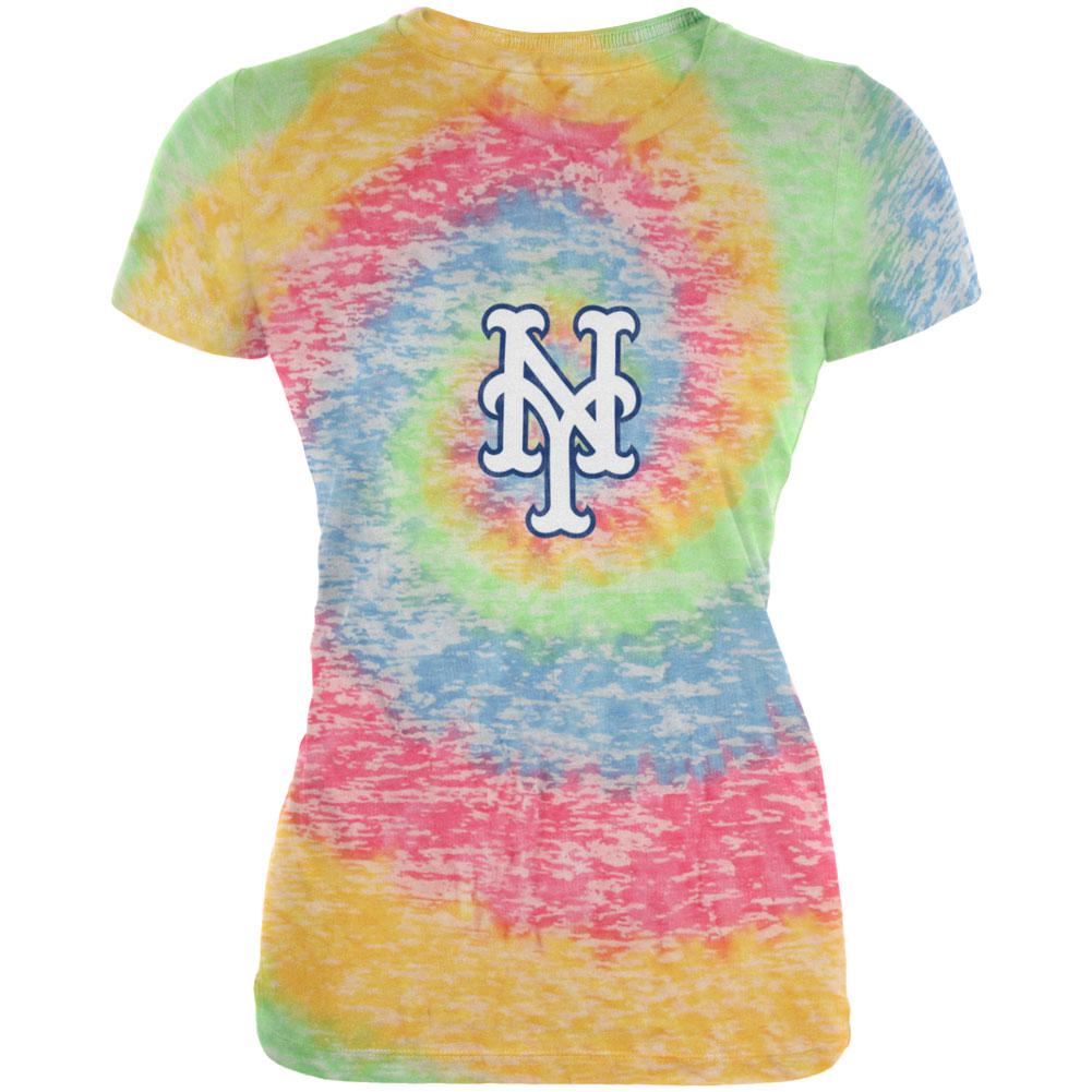 New York Mets - Logo Burnout Juniors T-Shirt Juniors T-Shirts New York Mets SM Multi