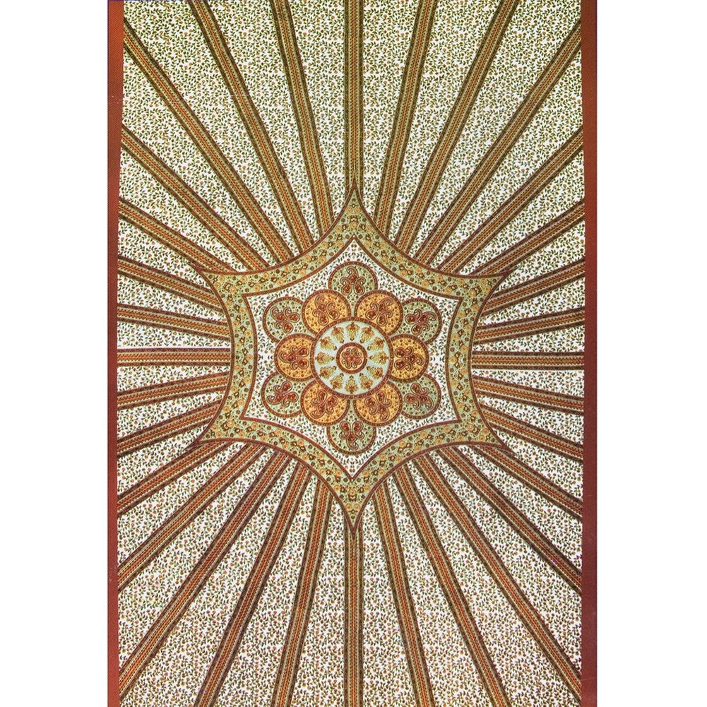 Red Flowering Star Cotton Tapestry Tapestries Old Glory   