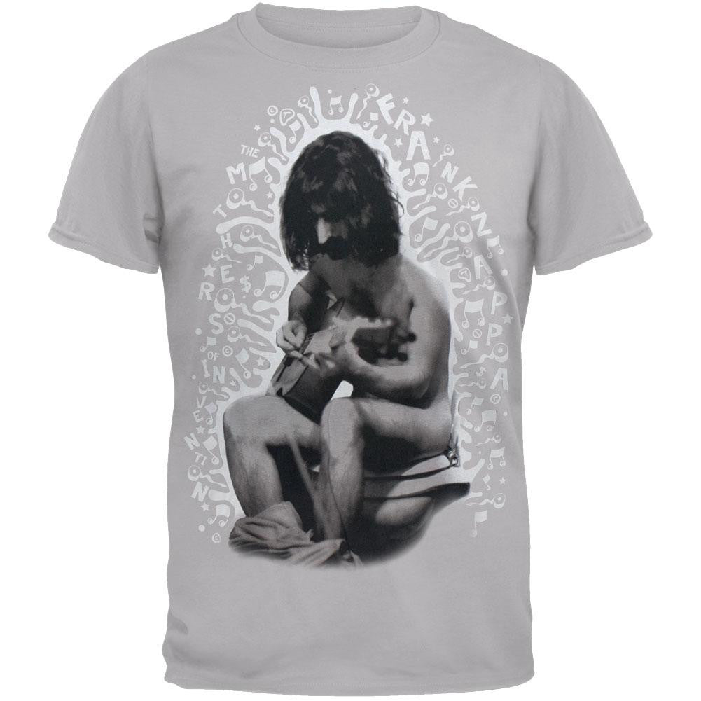 Frank Zappa - On The Pot Premium Print T-Shirt Men's T-Shirts Frank Zappa 2XL Grey 