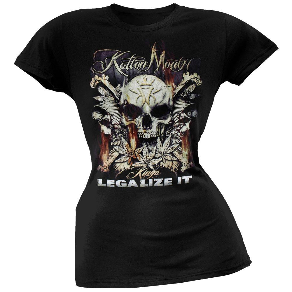 Kottonmouth Kings - Legalize It Juniors T-Shirt Juniors T-Shirts Kottonmouth Kings SM Black