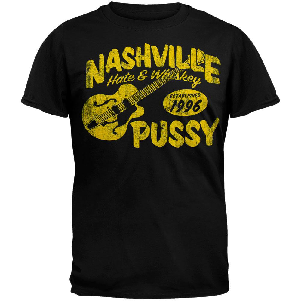 Nashville Pussy - Hate & Whiskey T-Shirt Men's T-Shirts Nashville Pussy SM Black 