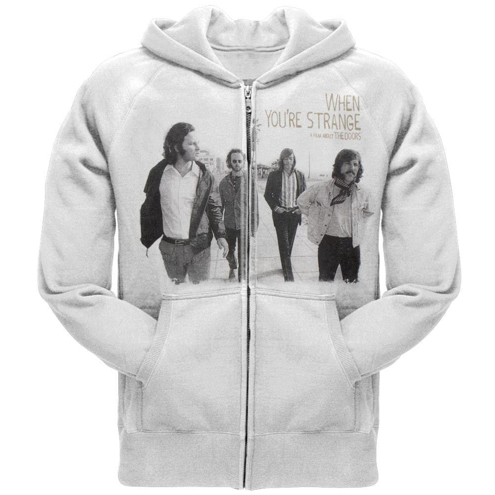 The Doors - When Youre Strange Zip Hoodie Men's Hoodies The Doors 2XL White 