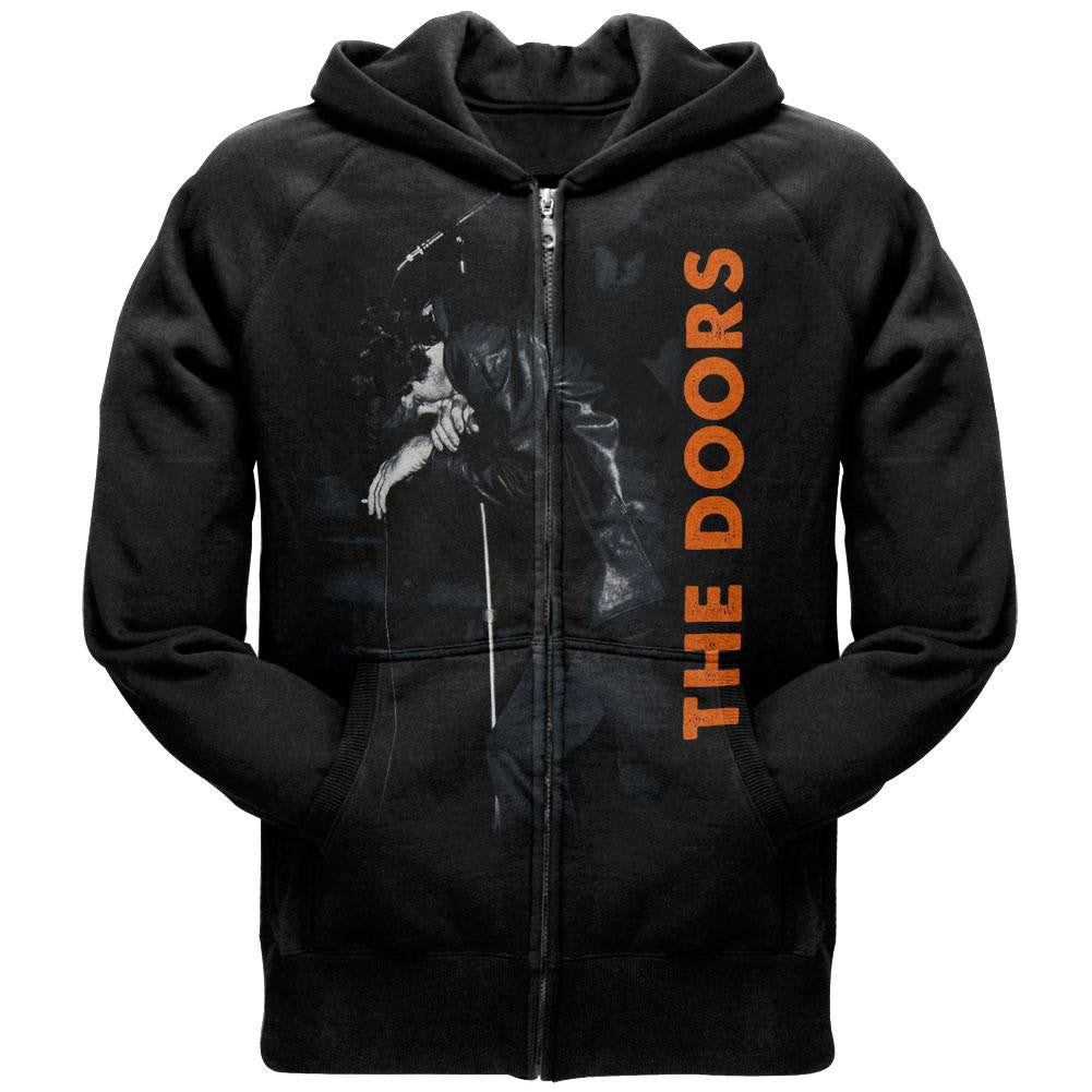 The Doors - Mic Stand Zip Hoodie Men's Hoodies The Doors 2XL Black 