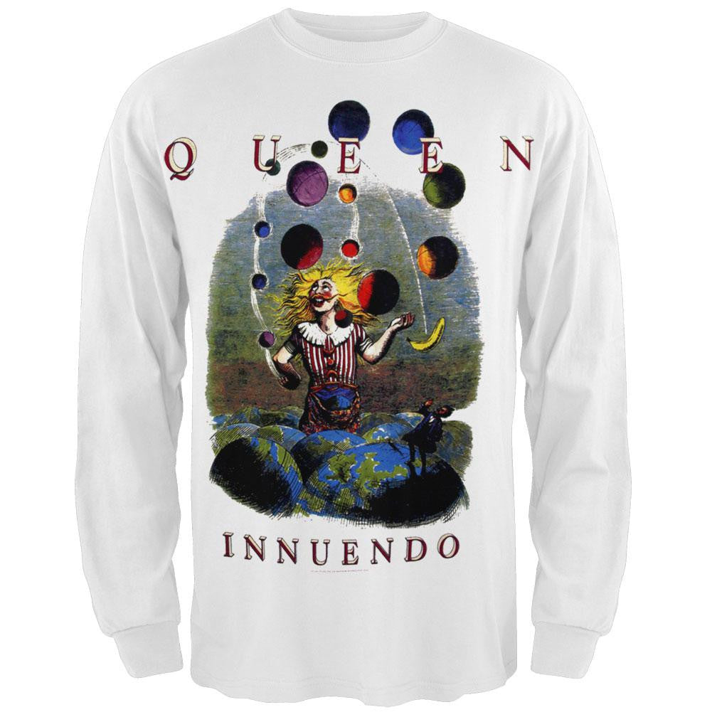 Queen - Innuendo Long Sleeve T-Shirt Men's Long Sleeves Queen 2XL White 