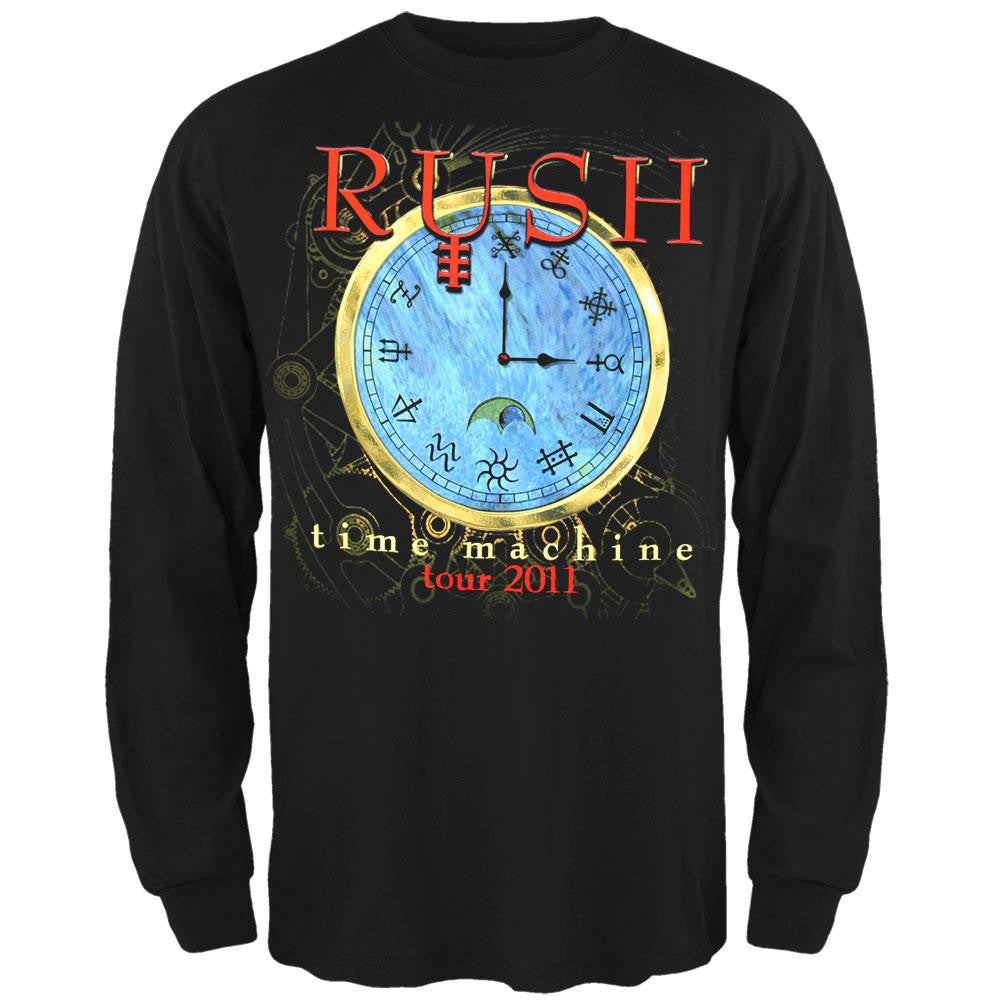 Rush - Time Machine Clock Long Sleeve T-Shirt Men's Long Sleeves Rush SM Black 