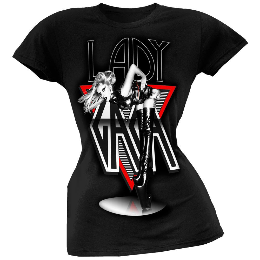 Lady Gaga - Dominatrix Juniors T-Shirt Juniors T-Shirts Lady Gaga LG Black 