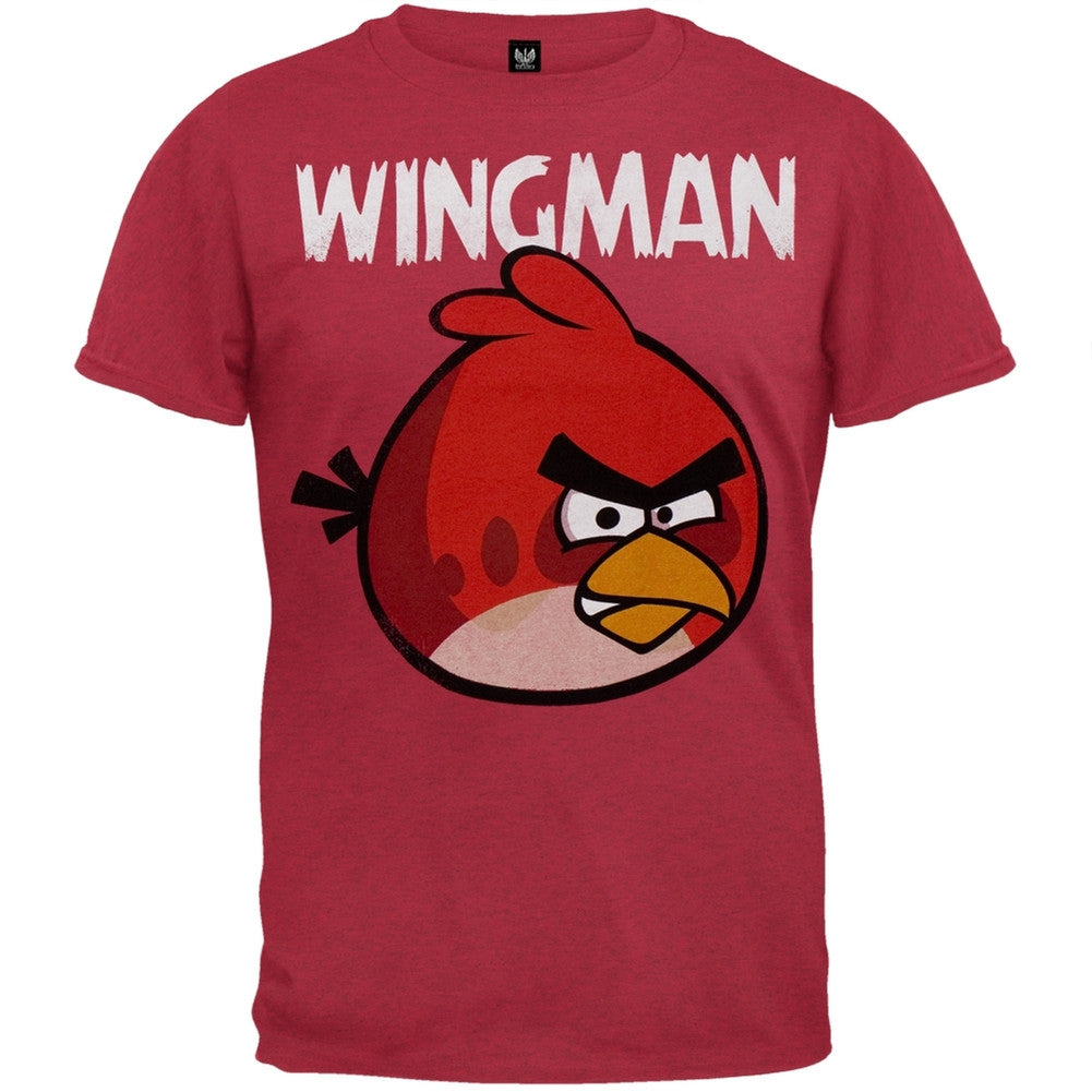 Angry Birds - Wingman Soft T-Shirt Men's T-Shirts Angry Birds SM Red 