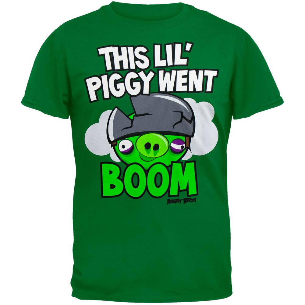 Angry Birds - This Lil Piggy Youth T-Shirt Youth T-Shirts Angry Birds SM Green