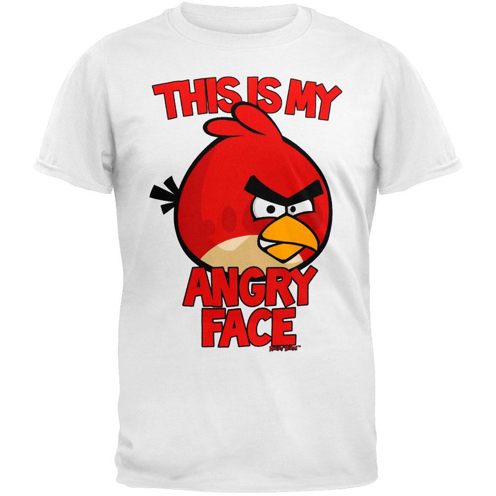 Angry Birds - My Angry Face Youth T-Shirt Youth T-Shirts Angry Birds XL White