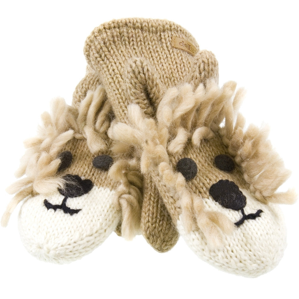 Lincoln The Lion Kids Knit Mittens Knit Mittens Old Glory   