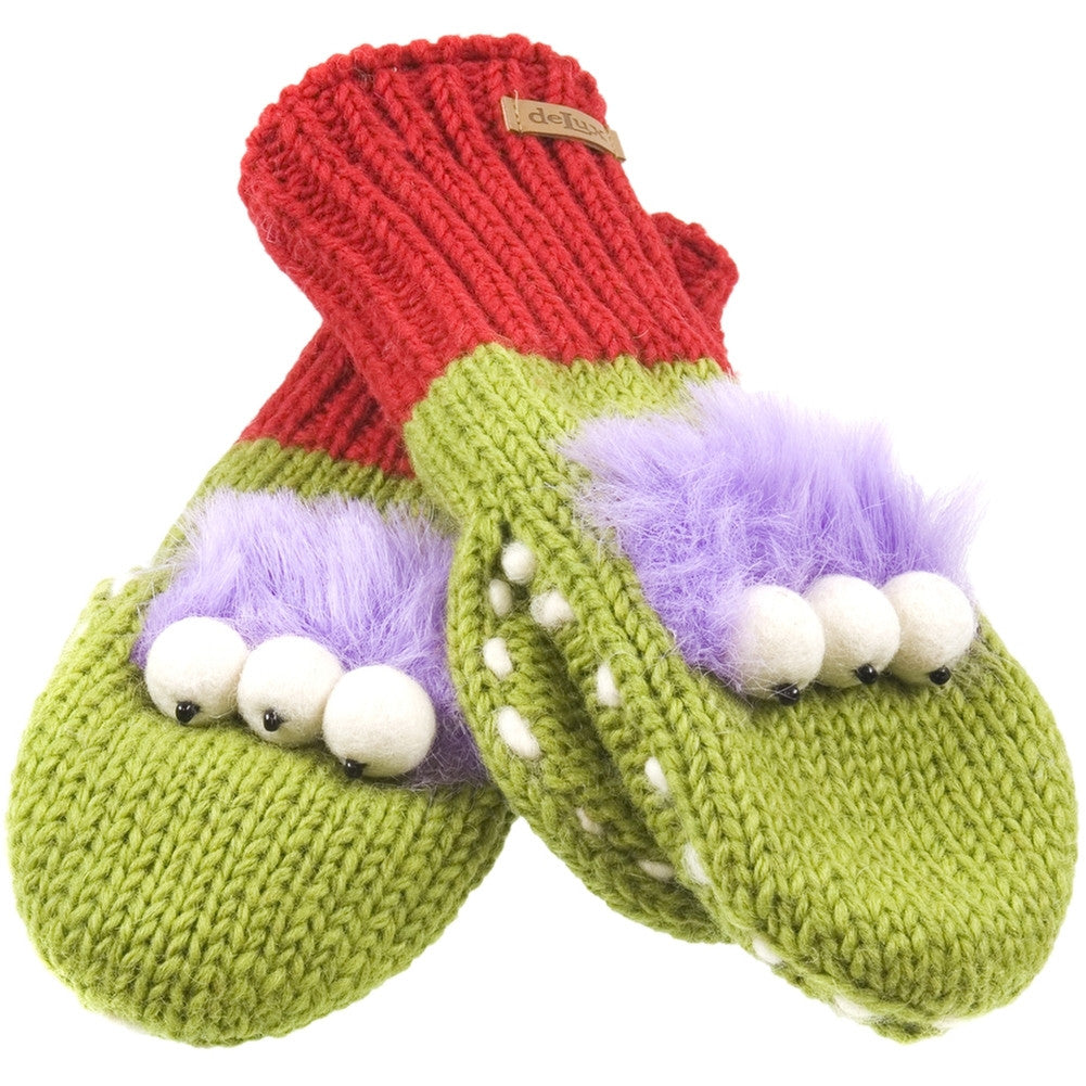 Al The Alien Kids Knit Mittens Knit Mittens Old Glory OS Light Green 