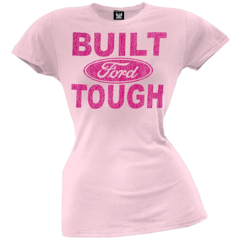 Ford - Built Tough Juniors T-Shirt Juniors T-Shirts Ford SM Light Pink 