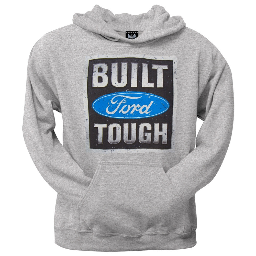 Ford - Built Tough Stamp Pullover Grey Hoodie Men's Hoodies Ford   