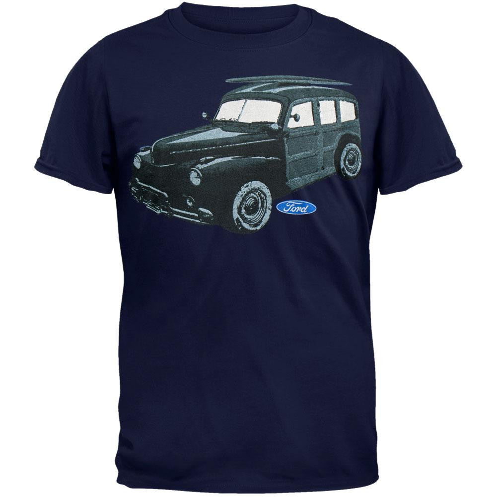 Ford - Classic Woody T-Shirt Men's T-Shirts Ford 2XL Blue 