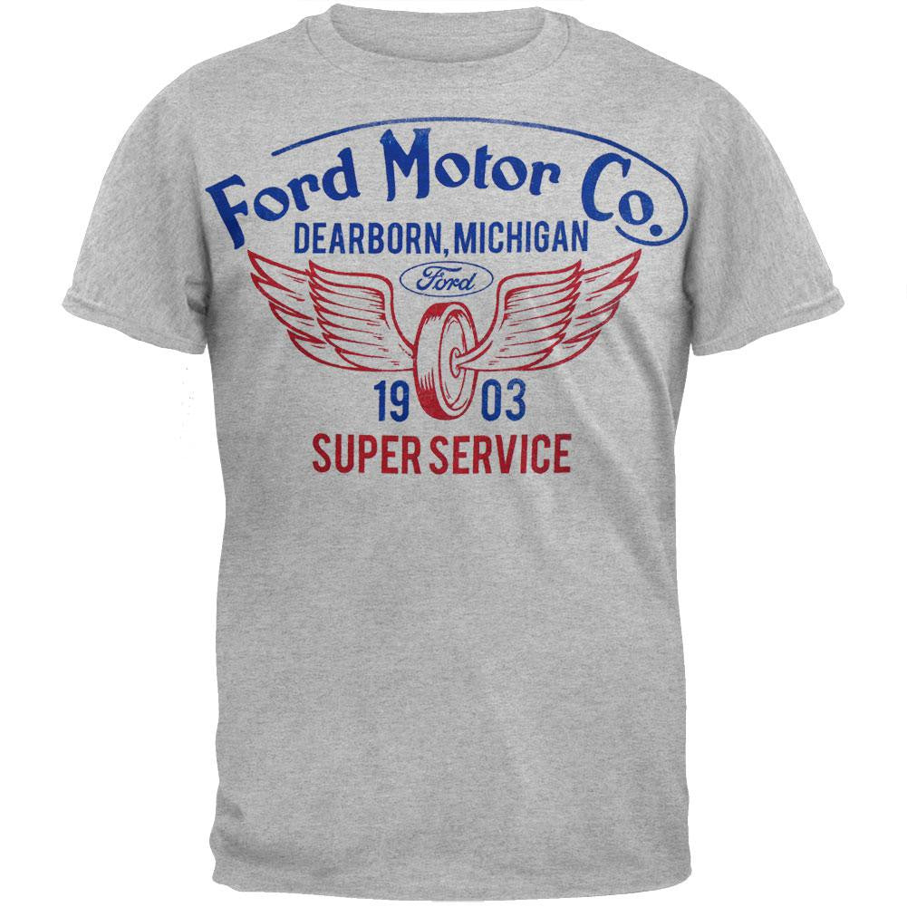 Ford - Super Service 1903 T-Shirt Men's T-Shirts Ford SM Grey 