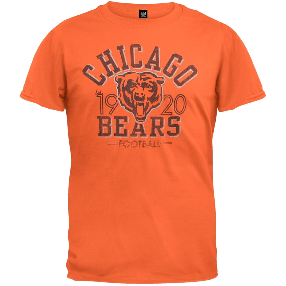 Chicago Bears - Logo Fadeaway Premium T-Shirt Men's T-Shirts Chicago Bears 2XL Orange 