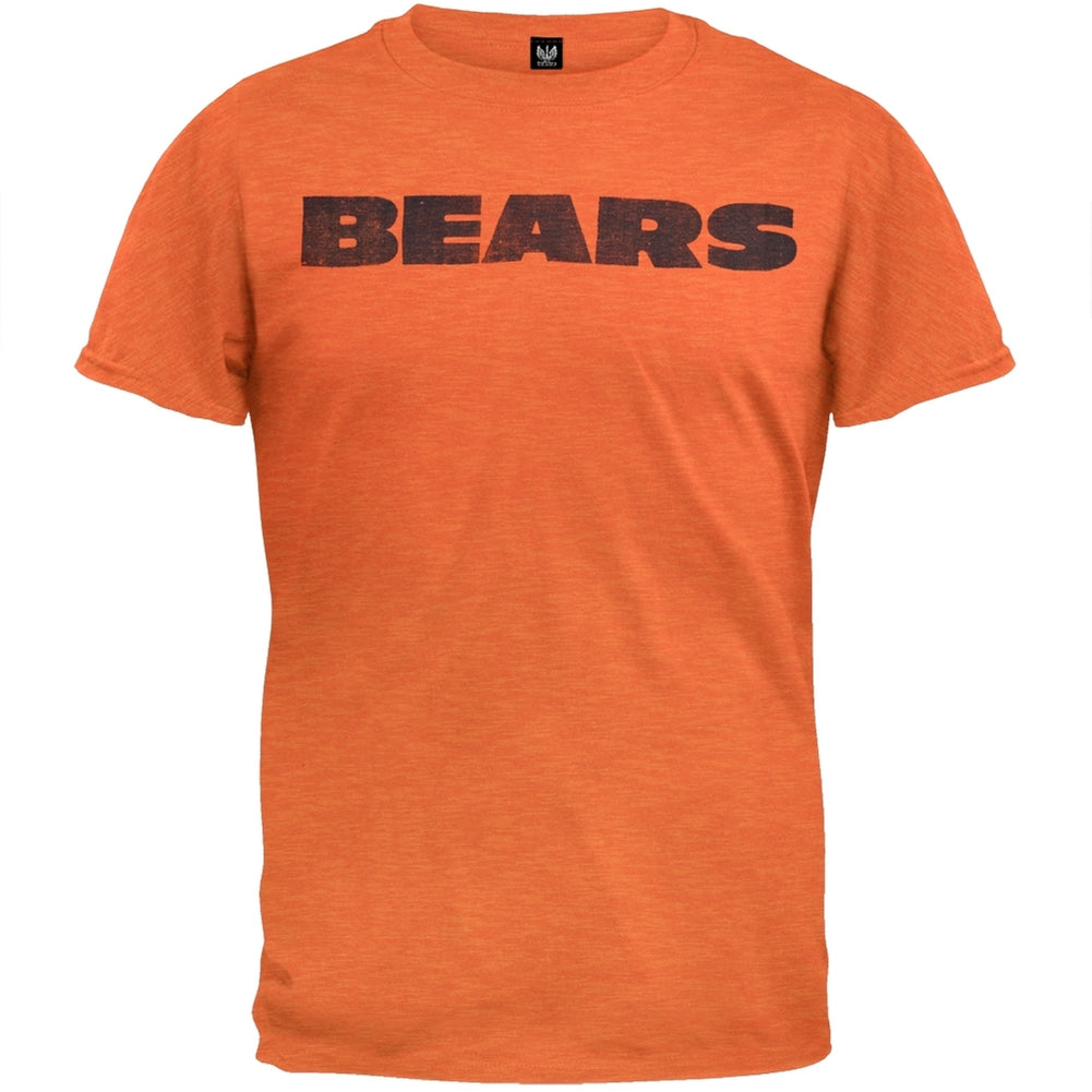 Chicago Bears - Logo Scrum Legacy Premium T-Shirt Men's T-Shirts Chicago Bears SM Orange 