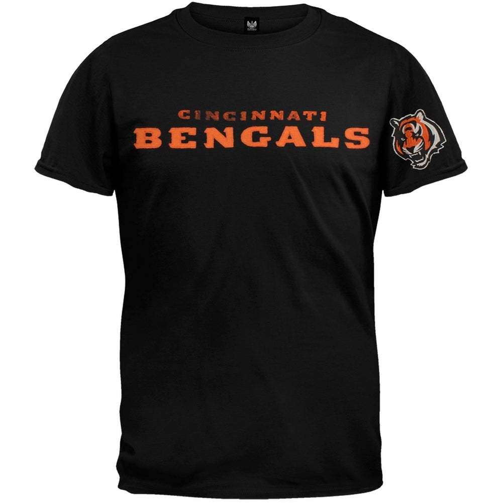 Cincinnati Bengals - Logo Fieldhouse Premium T-Shirt Men's T-Shirts Cincinnati Bengals SM Black
