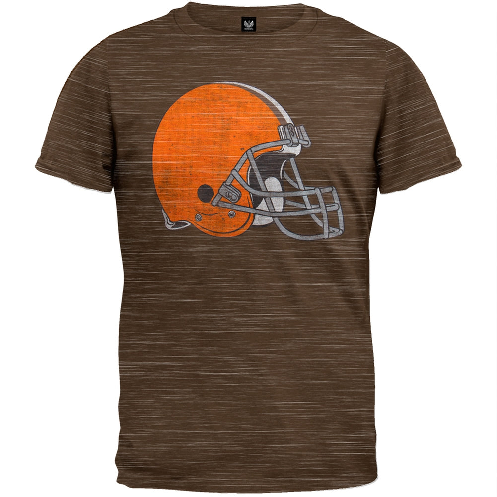 Cleveland Browns - Logo Scrum Premium T-Shirt Men's T-Shirts Cleveland Browns 2XL Brown 