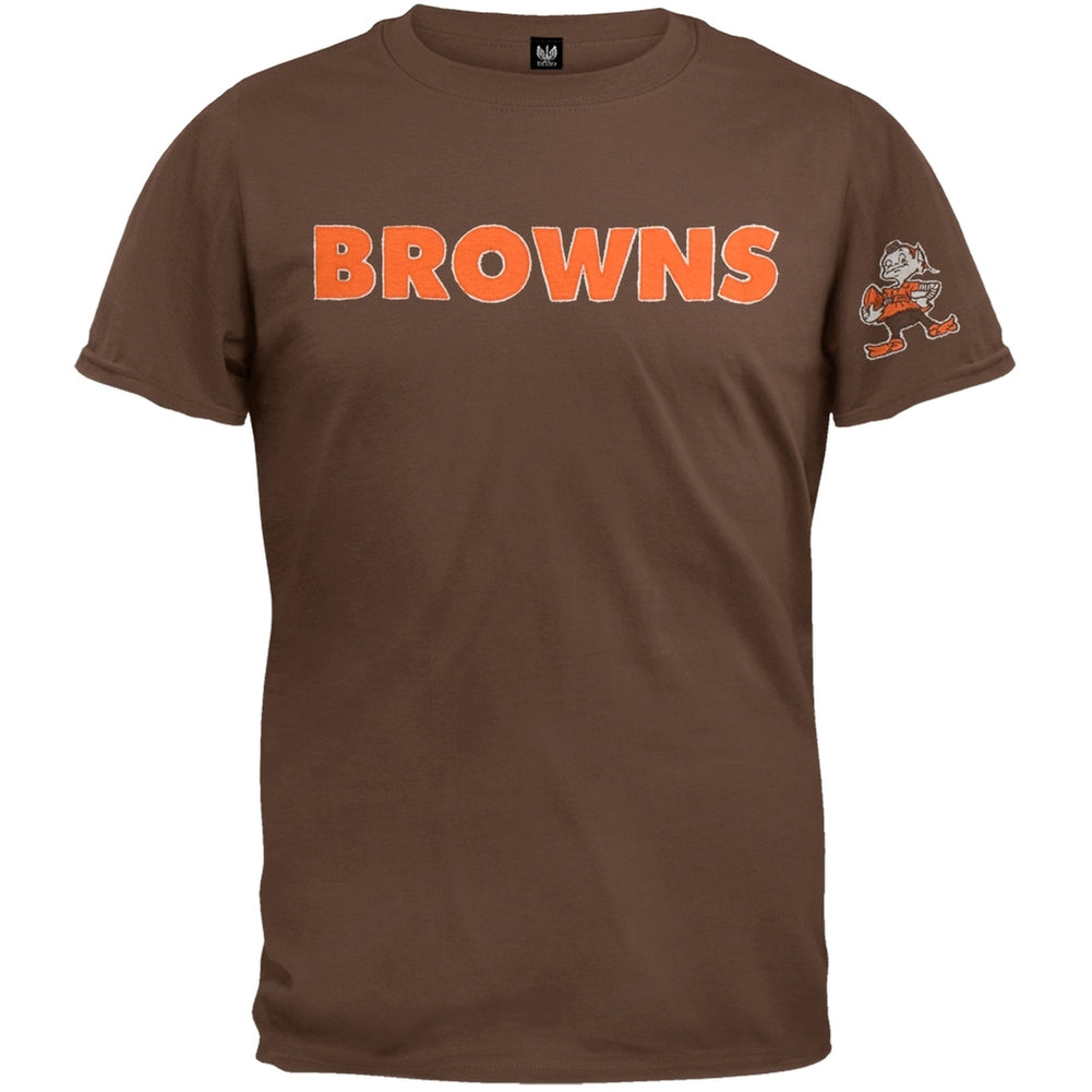 Cleveland Browns - Logo Fieldhouse Premium T-Shirt Men's T-Shirts Cleveland Browns 2XL Brown 