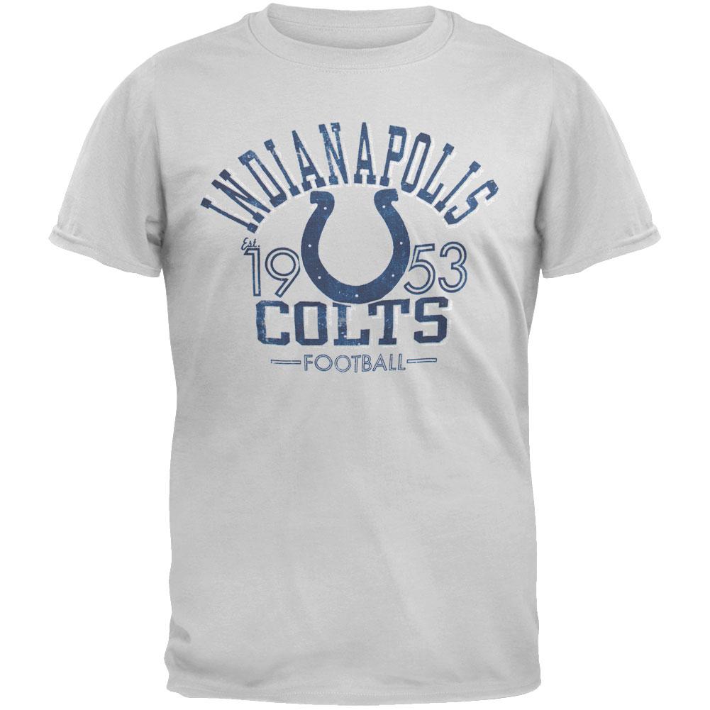 Indianapolis Colts - Logo Fadeaway Premium T-Shirt Men's T-Shirts Indianapolis Colts 2XL Grey 