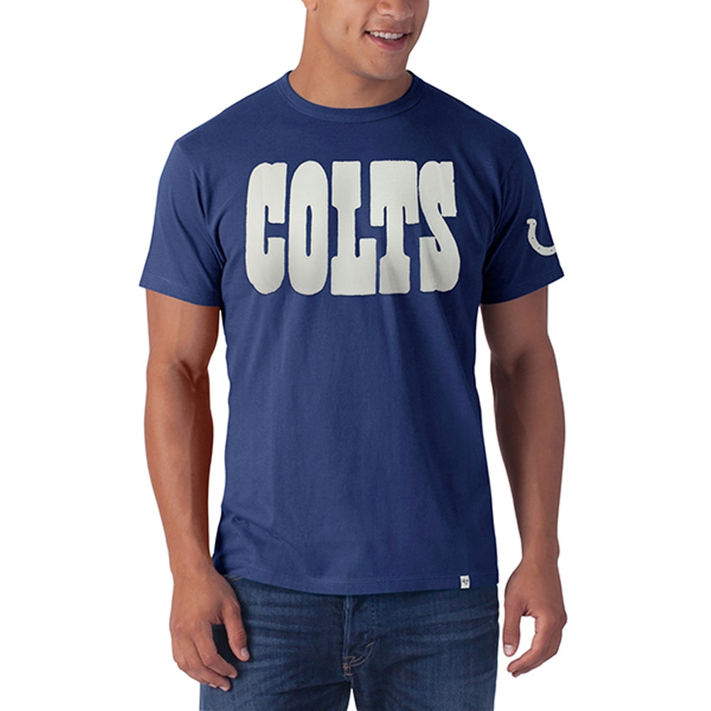 Indianapolis Colts - Logo Fieldhouse Premium T-Shirt Men's T-Shirts Indianapolis Colts 2XL Blue 