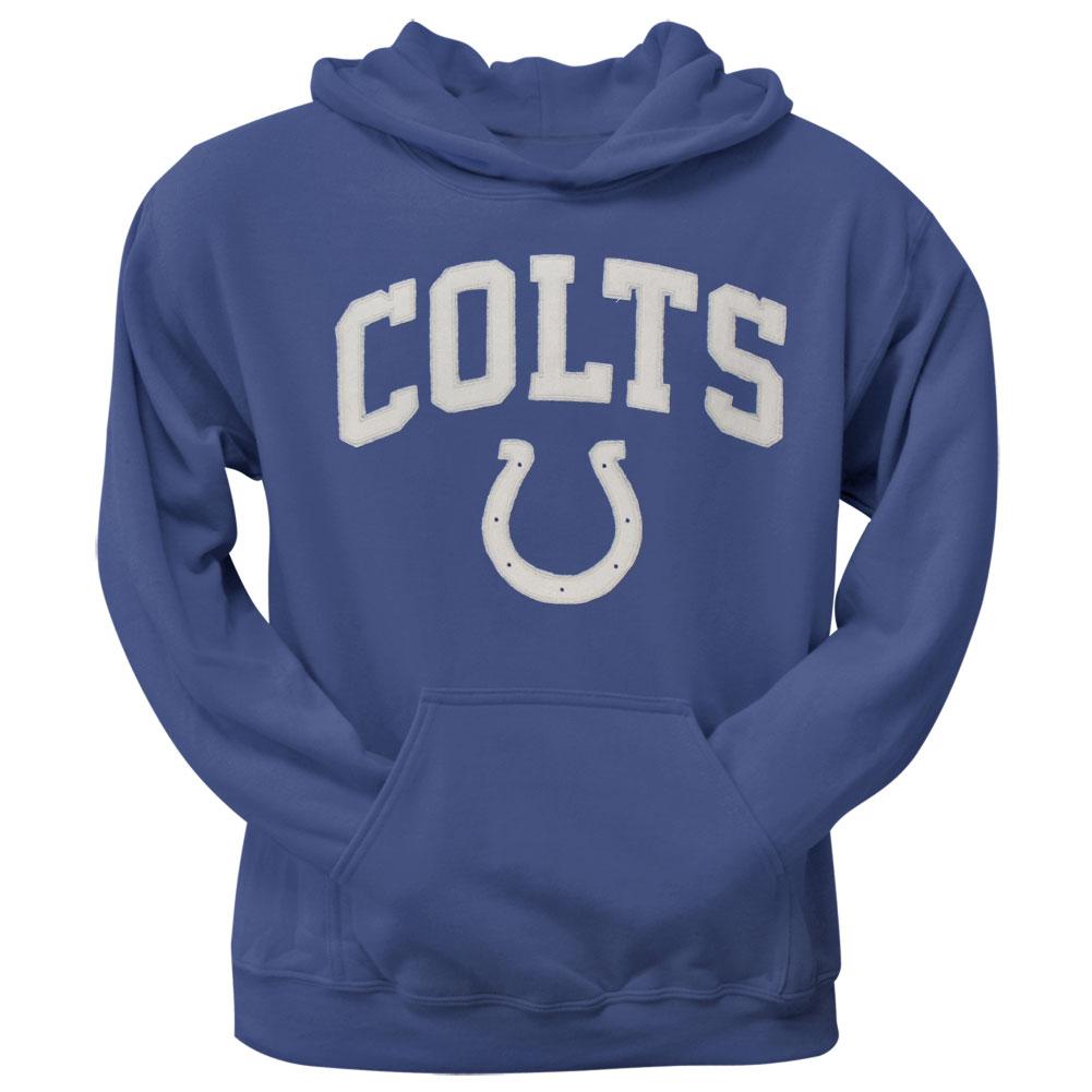 Indianapolis Colts - Logo Scrimmage Premium Pullover Hoodie Men's Hoodies Indianapolis Colts LG Blue 