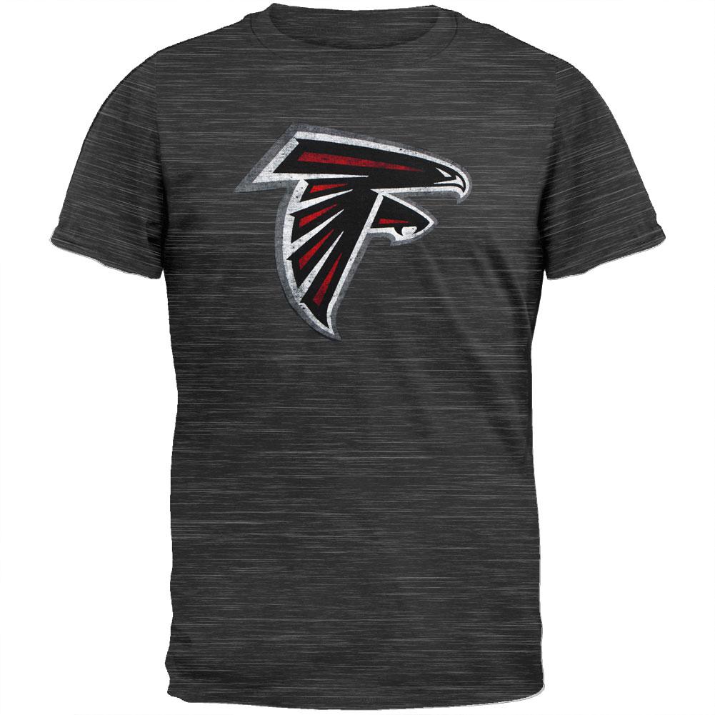 Atlanta Falcons - Logo Scrum Premium T-Shirt Men's T-Shirts Atlanta Falcons SM Grey 