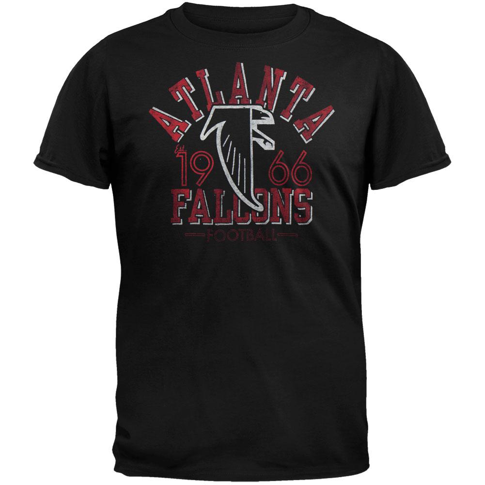 Atlanta Falcons - Logo Fadeaway Premium T-Shirt Men's T-Shirts Atlanta Falcons SM Black 