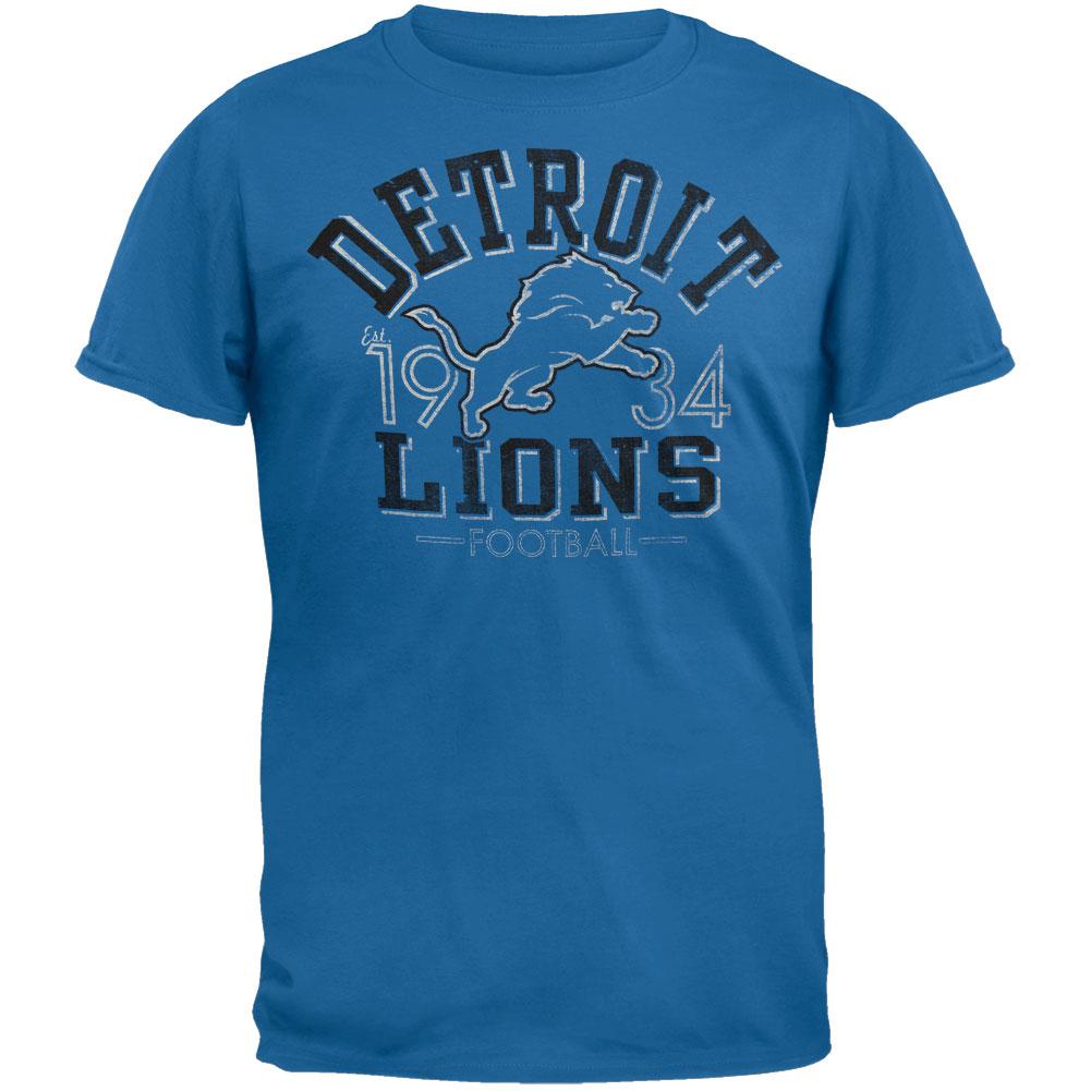 Detroit Lions Women's V-Neck Scrum T-Shirt - Vintage Detroit