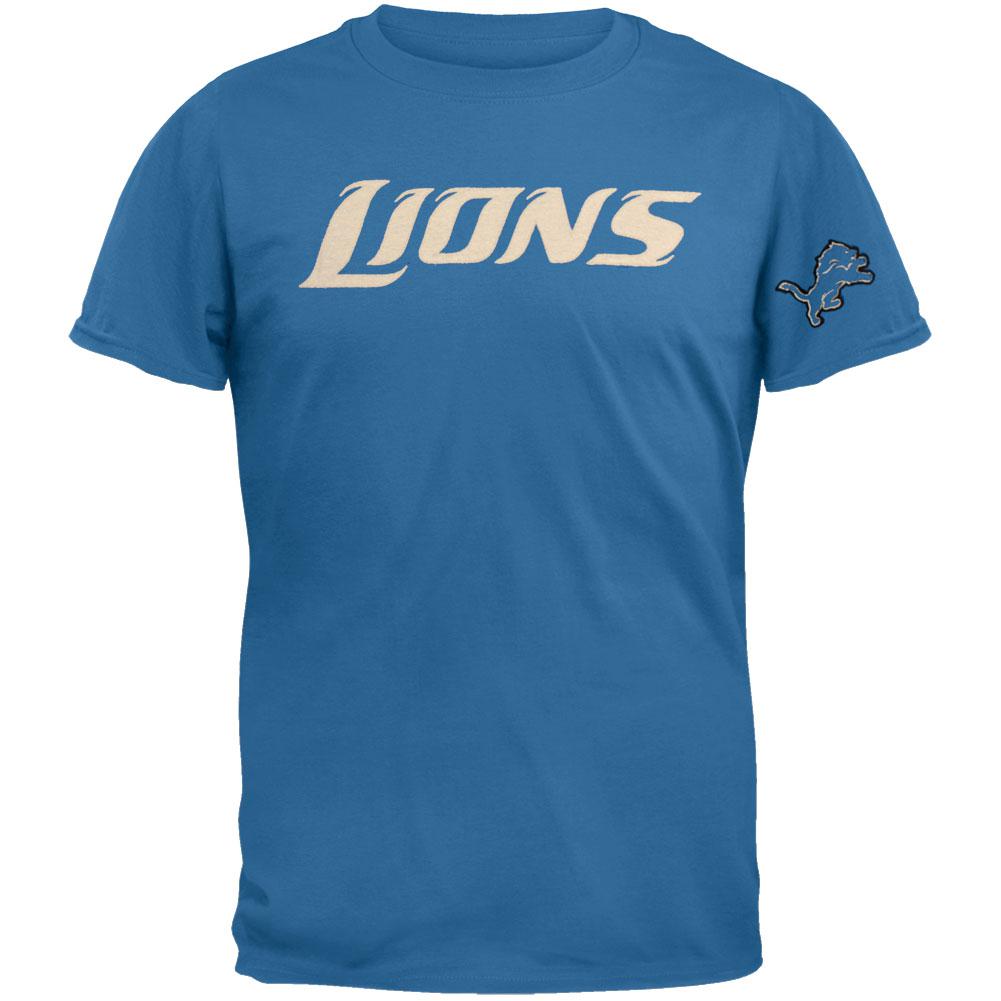 Detroit Lions - Logo Fieldhouse Premium T-Shirt Men's T-Shirts Detroit Lions 2XL Blue 