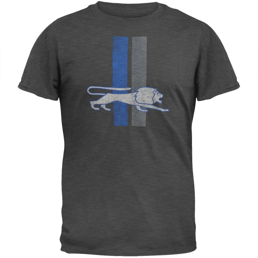 Detroit Lions - Logo Scrum Legacy Premium T-Shirt Men's T-Shirts Detroit Lions 2XL Grey 