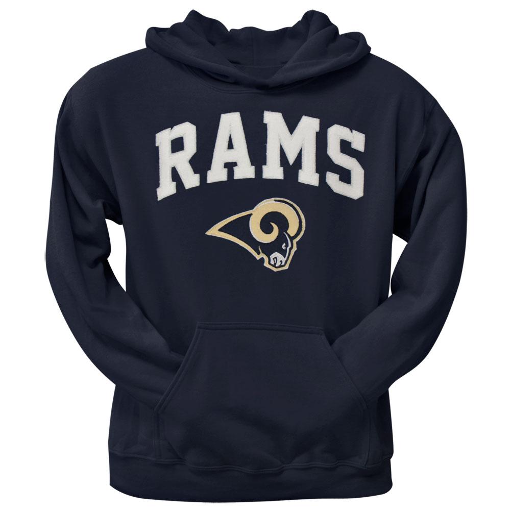St. Louis Rams - Logo Scrimmage Premium Pullover Hoodie Men's Hoodies St. Louis Rams LG Blue 
