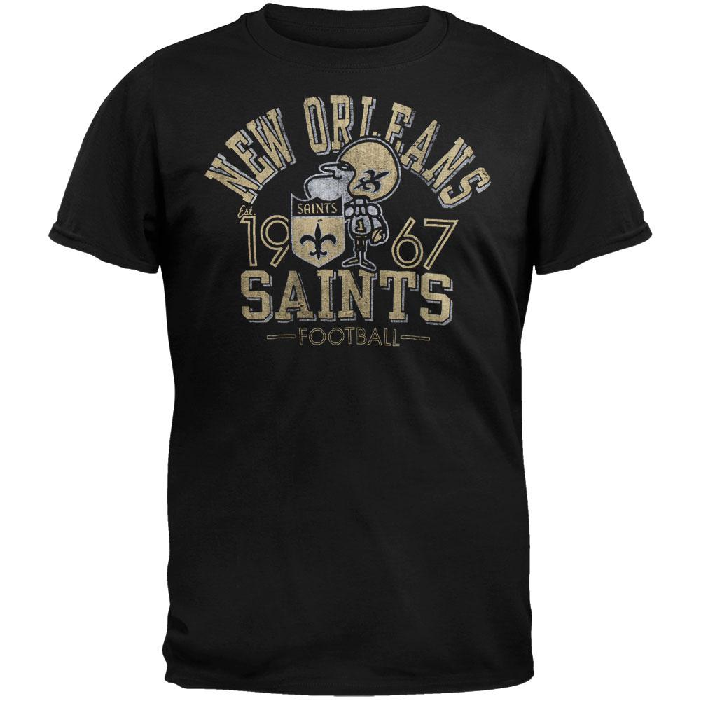 New Orleans Saints - Logo Fadeaway Premium T-Shirt Men's T-Shirts New Orleans Saints 2XL Black 