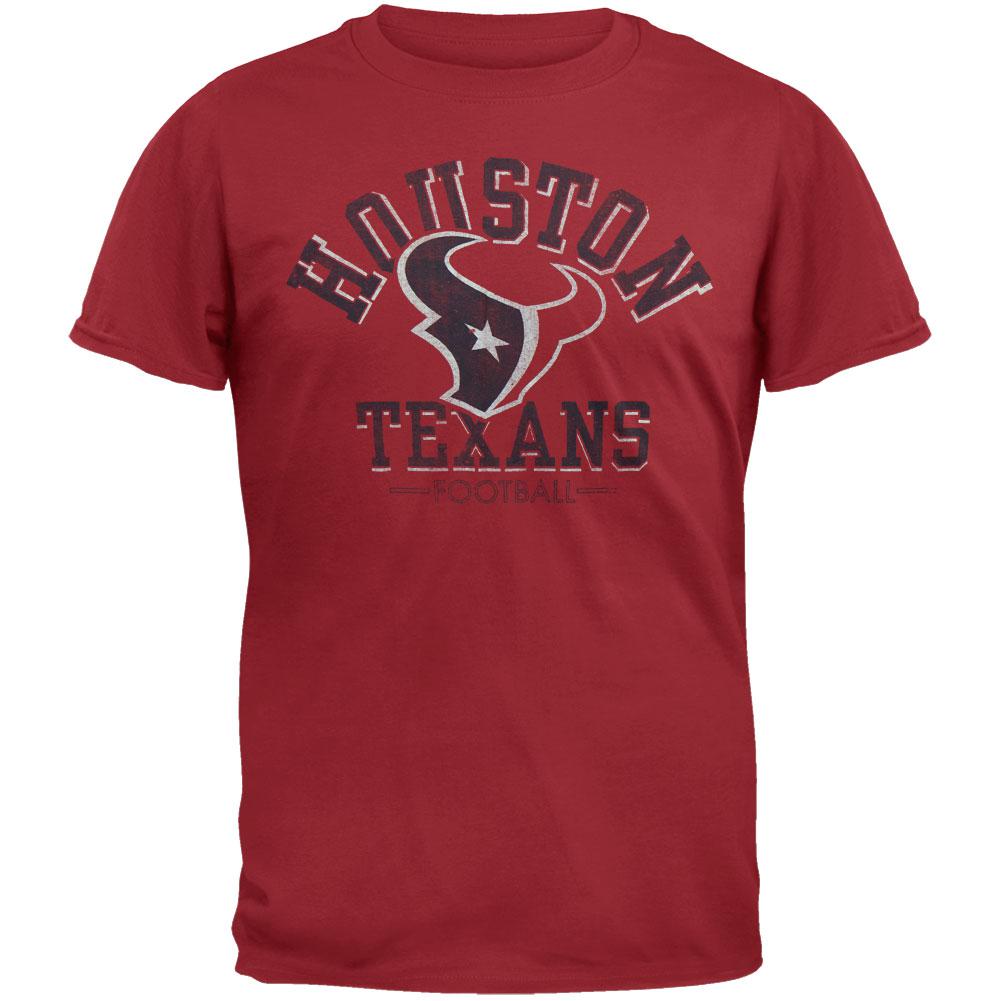 Houston Texans - Logo Fadeaway Premium T-Shirt Men's T-Shirts Houston Texans 2XL Red 