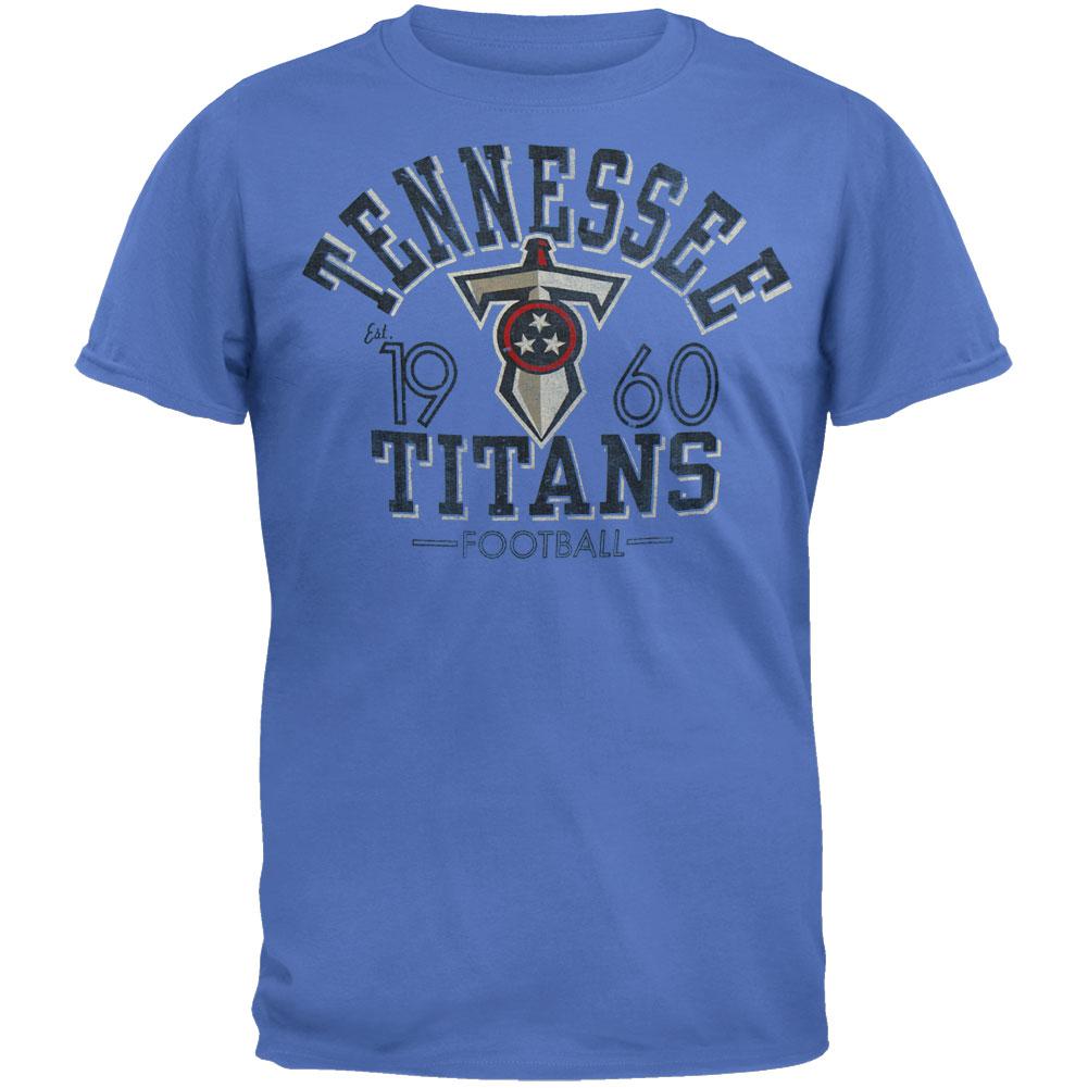 Tennessee Titans - Logo Fadeaway Premium T-Shirt Men's T-Shirts Tennessee Titans 2XL Blue 