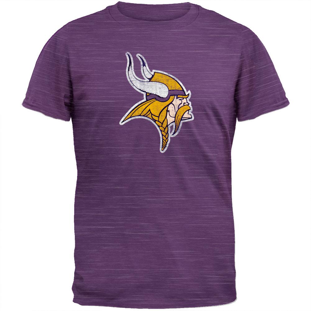 Minnesota Vikings - Logo Scrum Premium T-Shirt Men's T-Shirts Minnesota Vikings 2XL Purple 