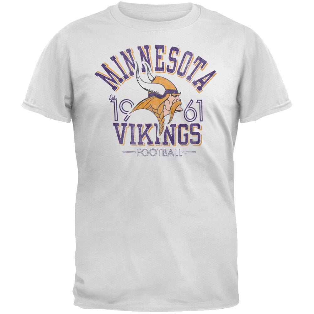 Minnesota Vikings - Logo Fadeaway Premium T-Shirt Men's T-Shirts Minnesota Vikings 2XL Grey 