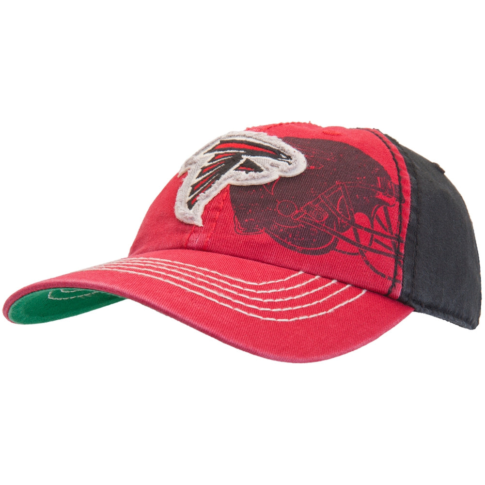 Atlanta Falcons - Logo Webster Adjustable Baseball Cap Adjustable Baseball Caps Old Glory OS Red 