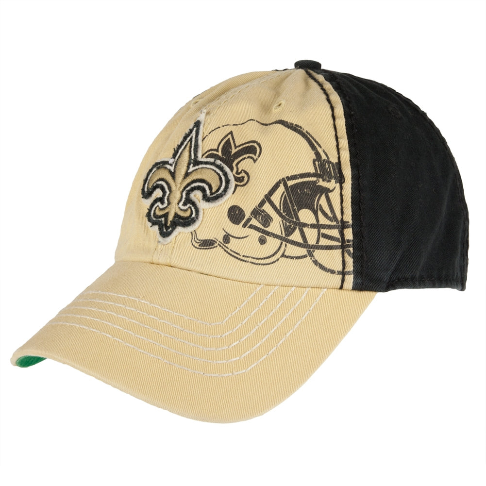 New Orleans Saints - Logo Webster Adjustable Baseball Cap Adjustable Baseball Caps Old Glory OS Off-White 