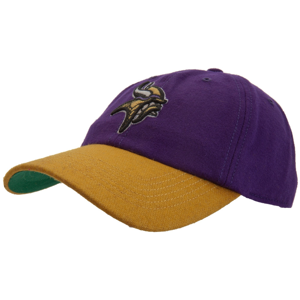 Minnesota Vikings - Logo Brooksby Adjustable Baseball Cap Adjustable Baseball Caps Old Glory OS Purple 